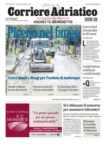 Corriere Adriatico Ascoli - 20 Settembre 2024