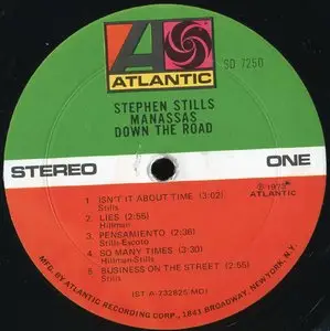 Stephen Stills, Manassas ‎– Down The Road {Original US} Vinyl Rip 24/96