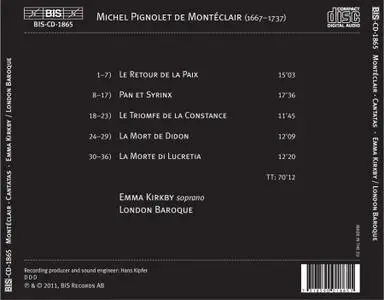 Emma Kirkby, London Baroque - Michel Pignolet de Montéclair: Cantatas à Voix Seule (2011)