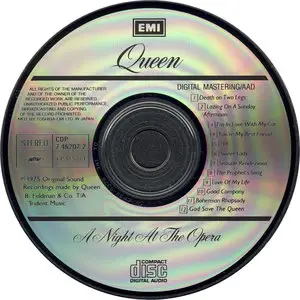 Queen - A Night At The Opera (1975) [Japan First Issue]