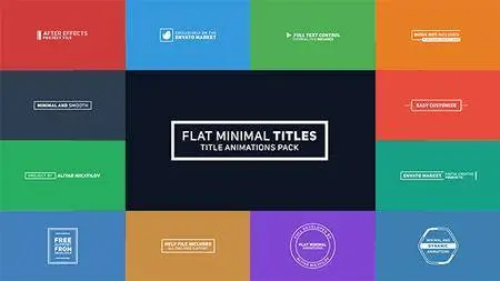 Flat Minimal Titles - Project for After Effects (VideoHive)