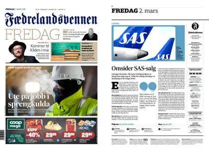 Fædrelandsvennen – 02. mars 2018