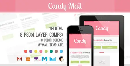 ThemeForest - Candy Mail v1.3 - Responsive E-mail Templates 