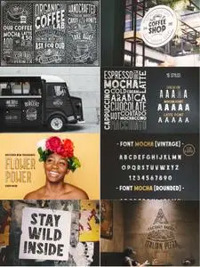 Creativemarket - 15 Fonts Coffee Lab Collection 3753332