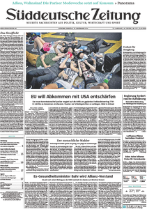 Süddeutsche Zeitung vom Dienstag, 30. September 2014