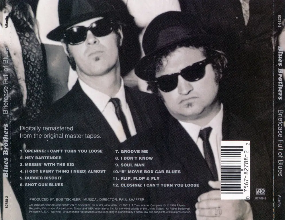 Blues 1978. Briefcase Full of Blues. The Blues brothers - made in America.