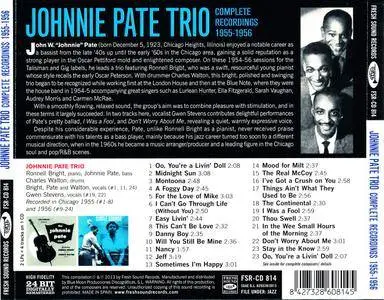 Johnnie Pate Trio - Complete Recordings 1955-1956 (2013) {Fresh Sound FSR-CD 814}