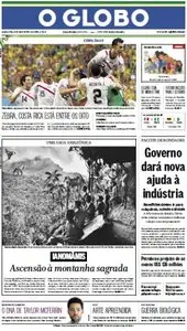 O Globo - 30 de junho de 2014 - Segunda