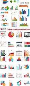 Vectors - Various Infographic Diagrams