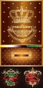 Templates with gold