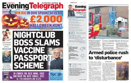 Evening Telegraph Late Edition – October 18, 2021