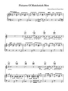 Pictures Of Matchstick Men - Status Quo, The Status Quo (Piano-Vocal-Guitar (Piano Accompaniment))