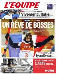 L'equipe du Lundi 12 Février 2018