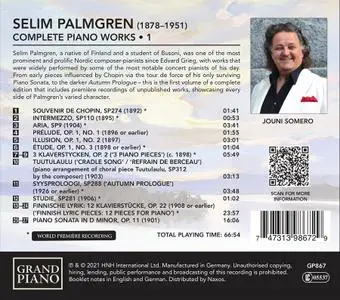 Jouni Somero - Selim Palmgren: Complete Piano Works, Vol.1 (2021)