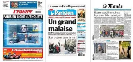 quotidiens français 09 avril 2008