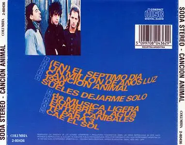 Soda Stereo - Canción Animal (1990) {Columbia/Sony Music Argentina}