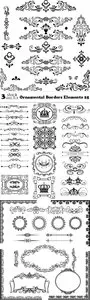 Vectors - Ornamental Borders Elements 25