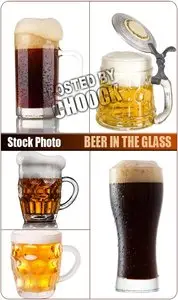 Beer in the glass - Stock Photo