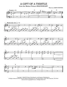 A Gift Of A Thistle - James Horner (Piano Solo)