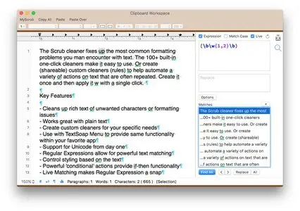 TextSoap 8.0.7 Mac OS X