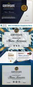 Vectors - Blue Certificate Templates Set 5