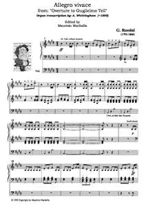 "Allegro vivace" from: "Overture to Guglielmo Tell". - Organ transcription