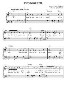 Photograph - Nickelback (Easy Piano)