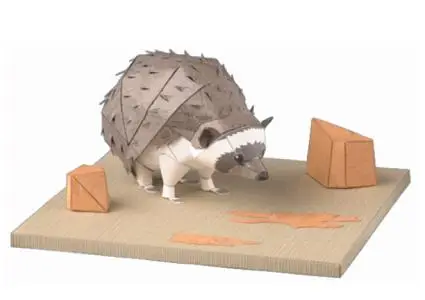 South African Hedgehog, Paper Craft Model