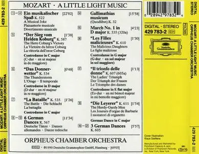 Orpheus Chamber Orchestra - Mozart: A Little Light Music (1990)