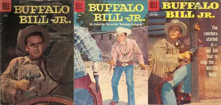 Buffalo Bill, Jr. #673, #742, #766, #798, #828, #856 (Dell 4 Color) + Buffalo Bill, Jr. #7-13 (Dell) (1958)