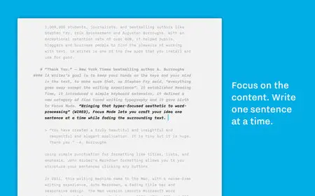 IA Writer v2.0 Mac OS X