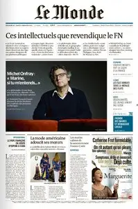 Le Monde et Supplément du Dimanche 20 et Lundi 21 Septembre 2015