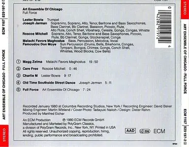 Art Ensemble Of Chicago - Full Force (1980) {ECM 1167}