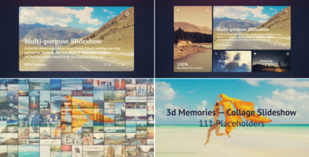 3d Memories - Collage Slideshow - Project for After Effects (VideoHive)