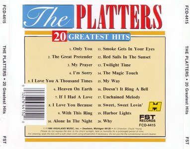The Platters - 20 Greatest Hits (1990)