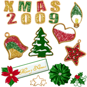 Glittery Glass Xmas (New Year)
