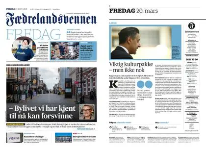 Fædrelandsvennen – 20. mars 2020