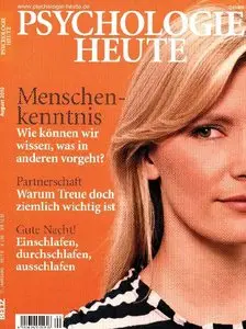 Psychologie Heute Magazin August No 08 2010