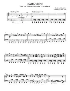 Baba Yetu - Christopher Tin (Piano Solo)