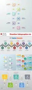 Vectors - Timeline Infographics 62