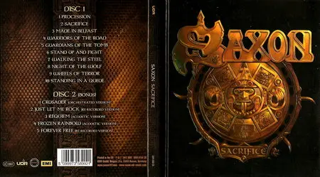 Saxon - Sacrifice (2013) [Limited Edition Deluxe Digibook, 2CD]