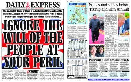 Daily Express – June 12, 2018