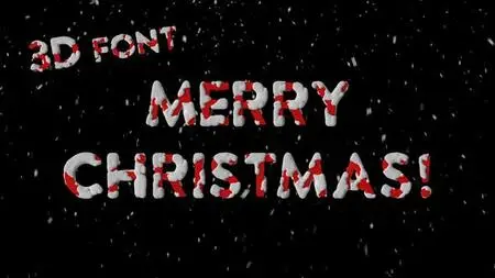 Christmas 3D Font 49935196