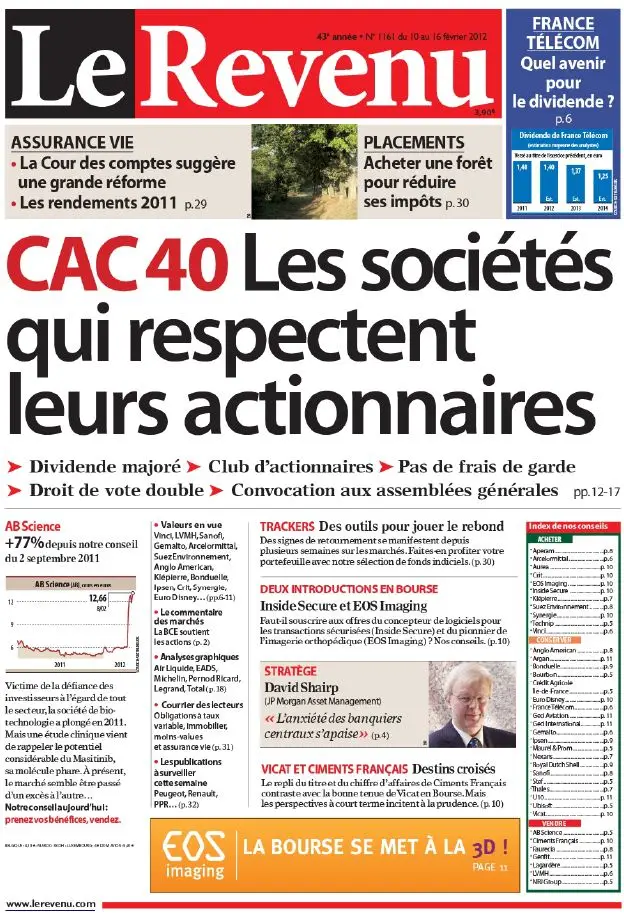 Le Revenu Hebdo Bourse 1161 - 10 au 16 Février 2012