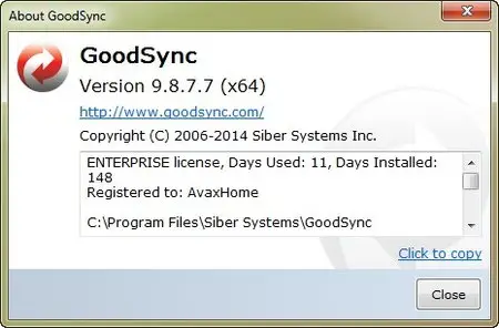 GoodSync Enterprise 9.8.7.7