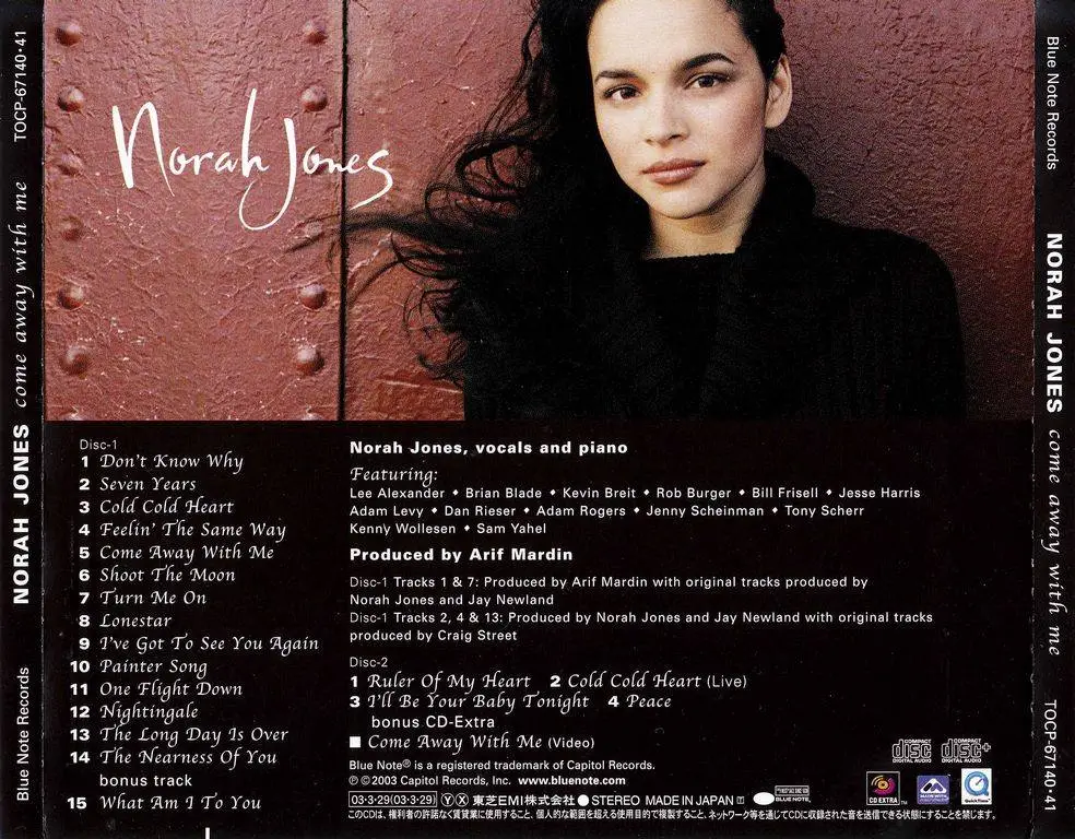 Norah Jones - Come Away With Me (2002) {Japanese Limited Edition ...