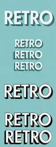 PS Actions - 3D Retro Text Effect