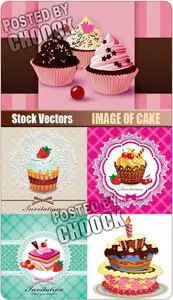 Image of cake - Stock Vector