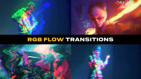 RGB Flow Transitions | After Effects 52466998