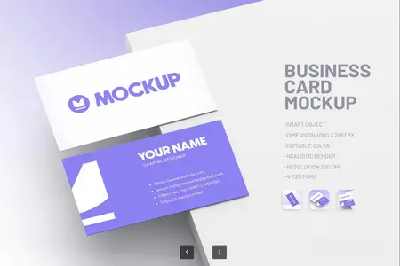 EE - Modern Business Card Mockup 7FSZE6J